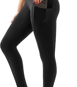 SINOPHANT High Waisted Leggings with Pockets Women, Buttery Soft Elastic Tummy Control Stretchy